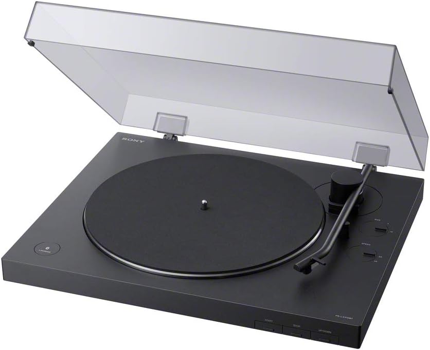 Sony PS-LX310BT Bluetooth Turntable (Phono Preamp, Auto-Play Function, Aluminum Platter) Black