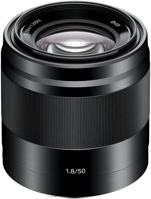 Sony SEL-50F18 Portrait Lens (Prime Focal Length, 50 mm, F1.8, APS-C, Suitable for A6700, A6600, A6400, A6100, ZVE10, E-Mount) Black