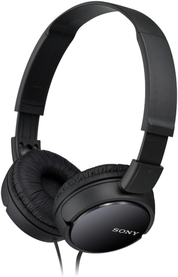 Sony MDR-ZX110 foldable headphones, black, 25