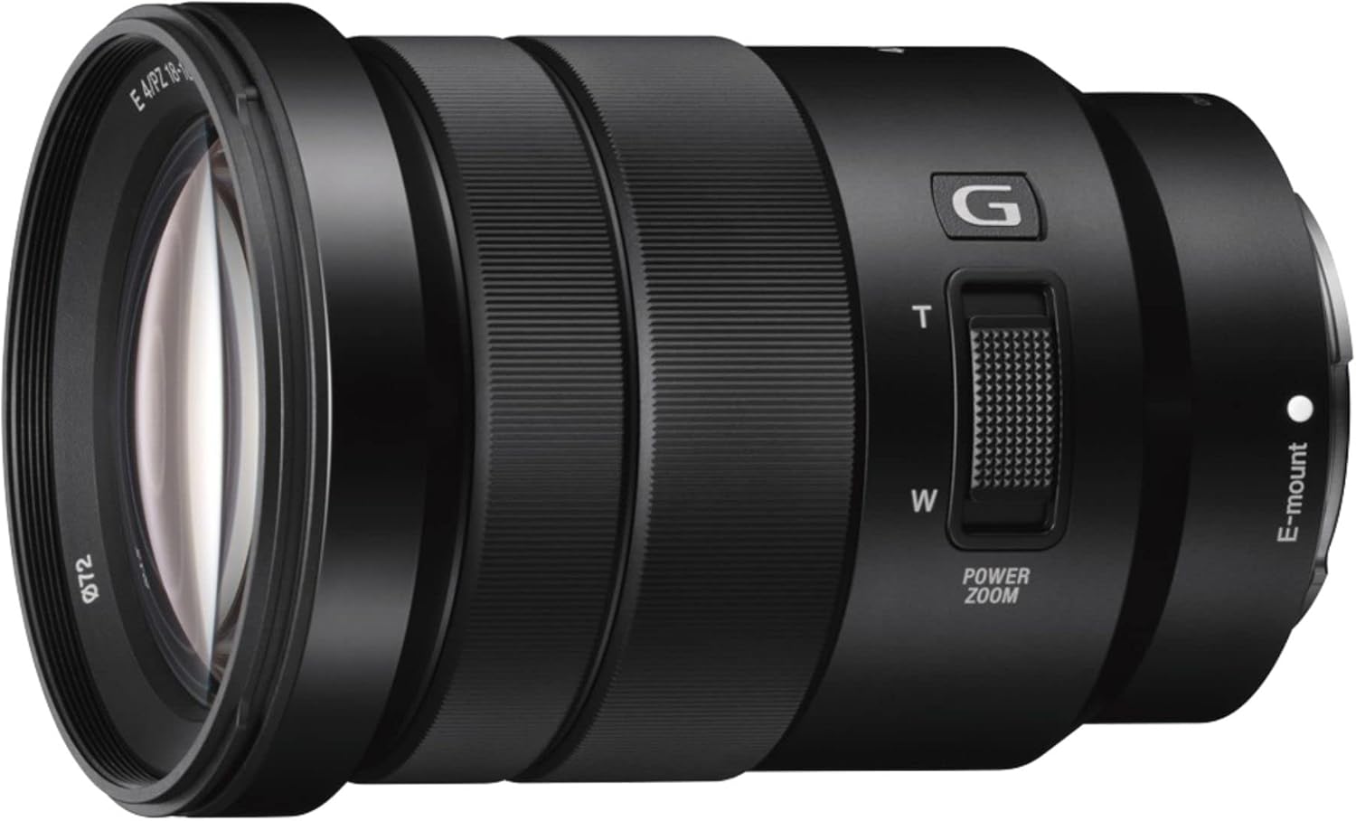 Sony SELP-18105G Power Zoom Lens (18-105 mm, F4.0, OSS, G-Series, APS-C, suitable for A7, ZV-E10, A6000 and Nex series, E-Mount) Black