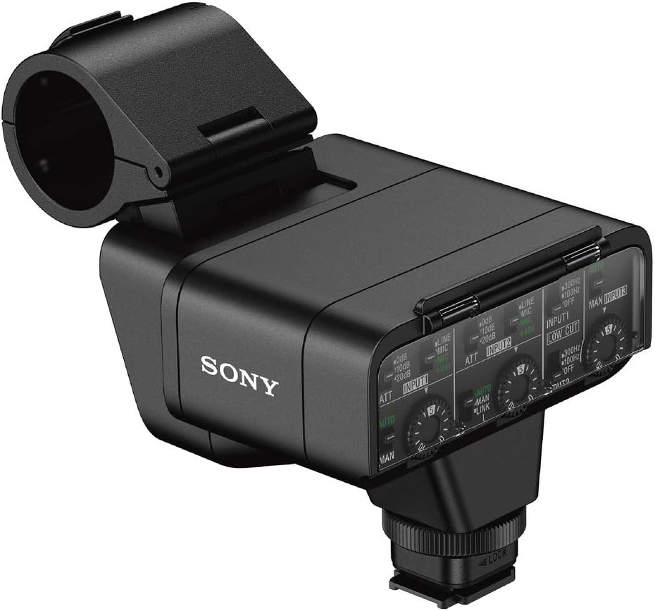 Sony XLR-K3M adapter set with XLR box and directional microphone, black