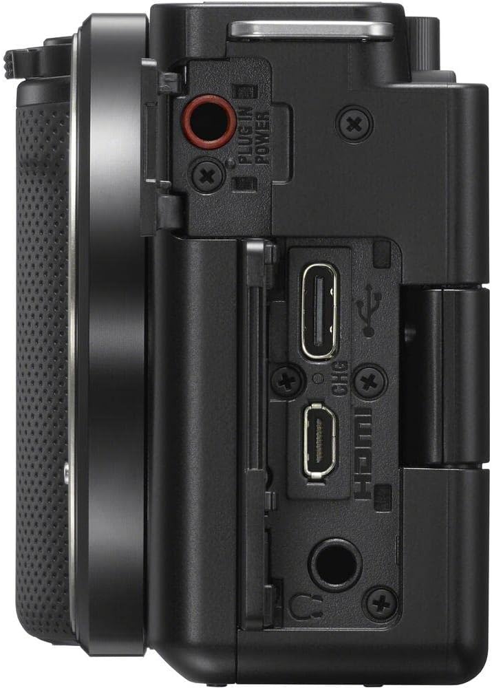 Sony Alpha ZV-E10 APS-C mirrorless vlog camera with 16-50mm lens (display for vlogging, 4K video, real-time eye autofocus)