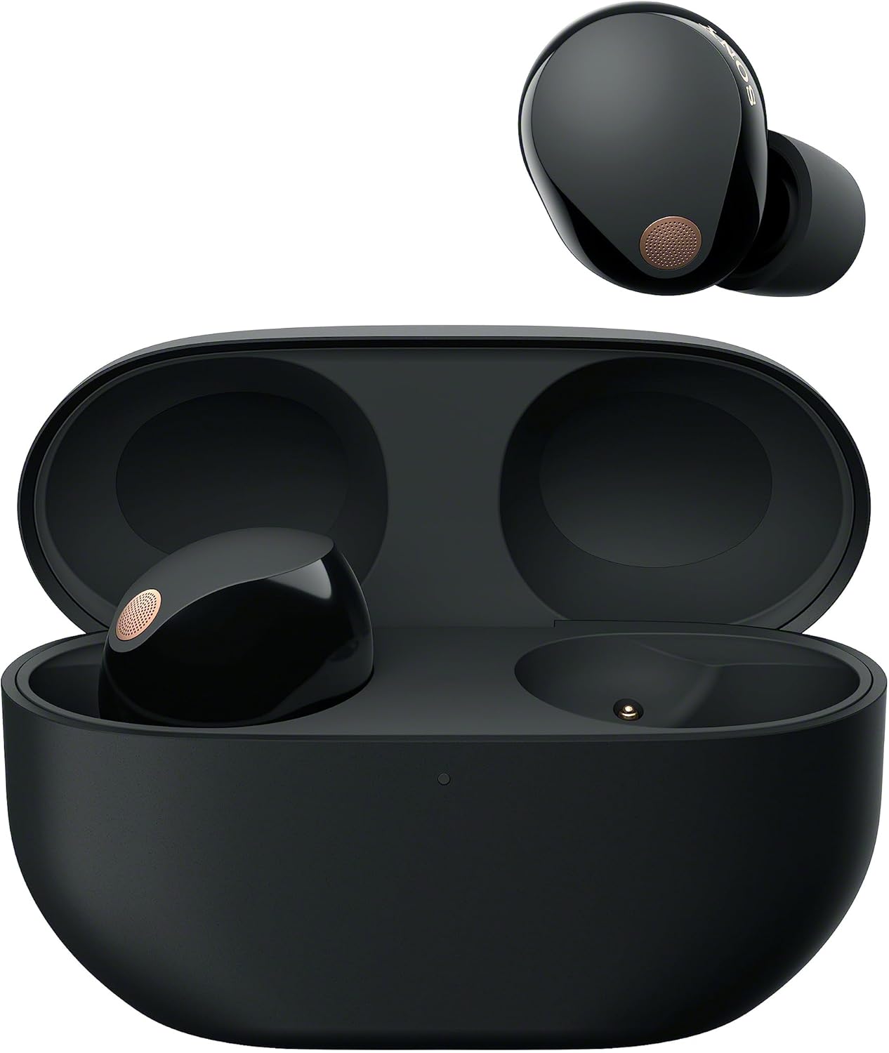 Sony WF-1000XM5 Wireless Noise Cancelling Headphones, Bluetooth, In-Ear Headphones, Microphone, Up to 24 Hours Battery Life, Fast Charging, IPX4, iOS &amp; Android Compatible - Black, Small