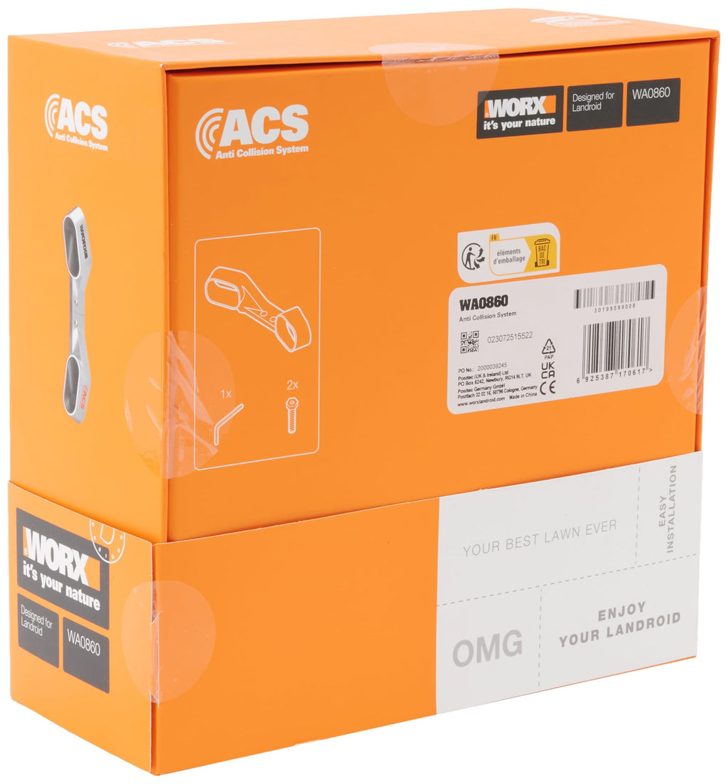 WORX WA0860 Landroid Module Collision Sensor ACS - Obstacle Avoidance - Compatible with all new Landroid models from 2019 (Not for Landroid Vision) - Color Silver 