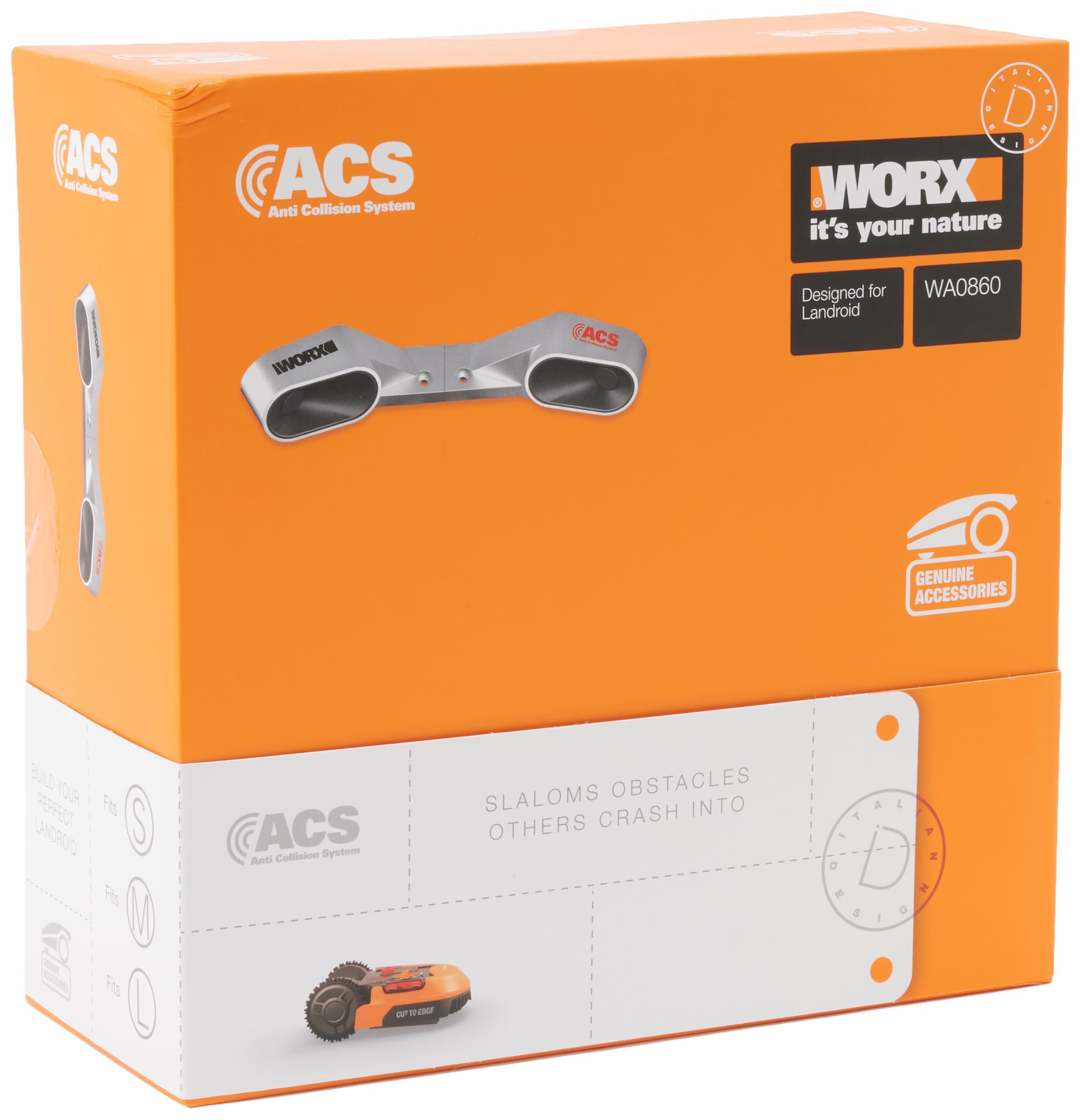 WORX WA0860 Landroid Module Collision Sensor ACS - Obstacle Avoidance - Compatible with all new Landroid models from 2019 (Not for Landroid Vision) - Color Silver 