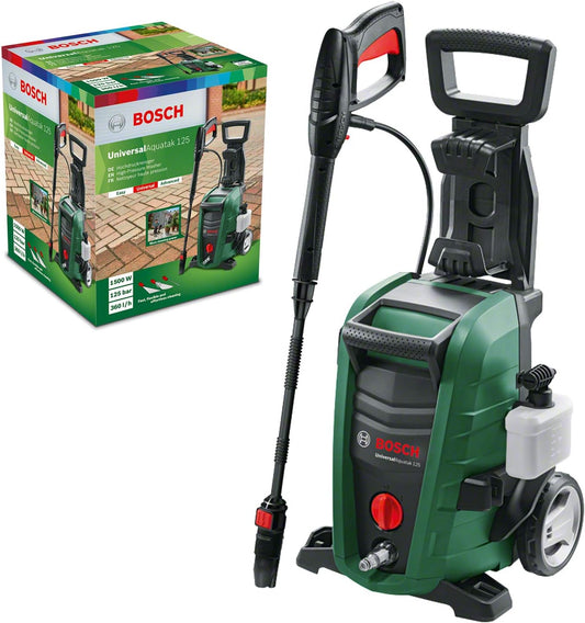 Bosch Home and Garden Bosch Hochdruckreiniger UniversalAquatak 125 (3-in-1-Düse, Schaumdüse, transparenter Wasserfilter, Hochdruckpistole, 5 m Schlauch, 5 m Kabel