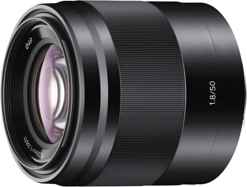 Sony SEL-50F18 Portrait Lens (Prime Focal Length, 50 mm, F1.8, APS-C, Suitable for A6700, A6600, A6400, A6100, ZVE10, E-Mount) Black
