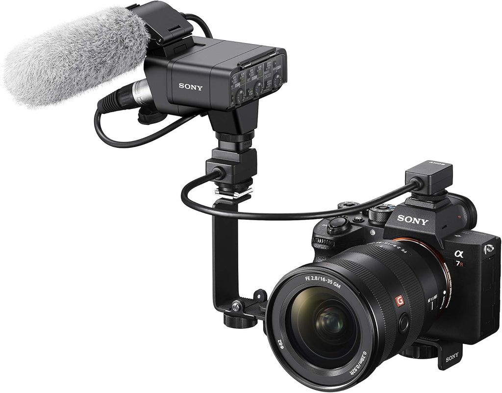 Sony XLR-K3M adapter set with XLR box and directional microphone, black