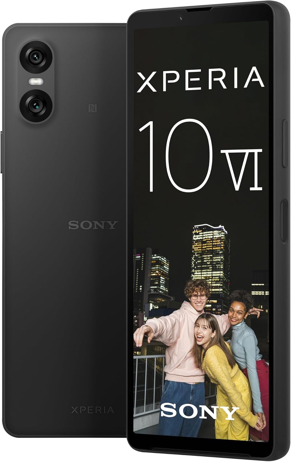 Sony Xperia 10 VI - 6.1" 21:9 OLED, 5,000 mAh battery, THREE optical focal lengths, Lightweight and compact, 3.5mm audio, Android 14, IP65/68, Dual SIM hybrid, black