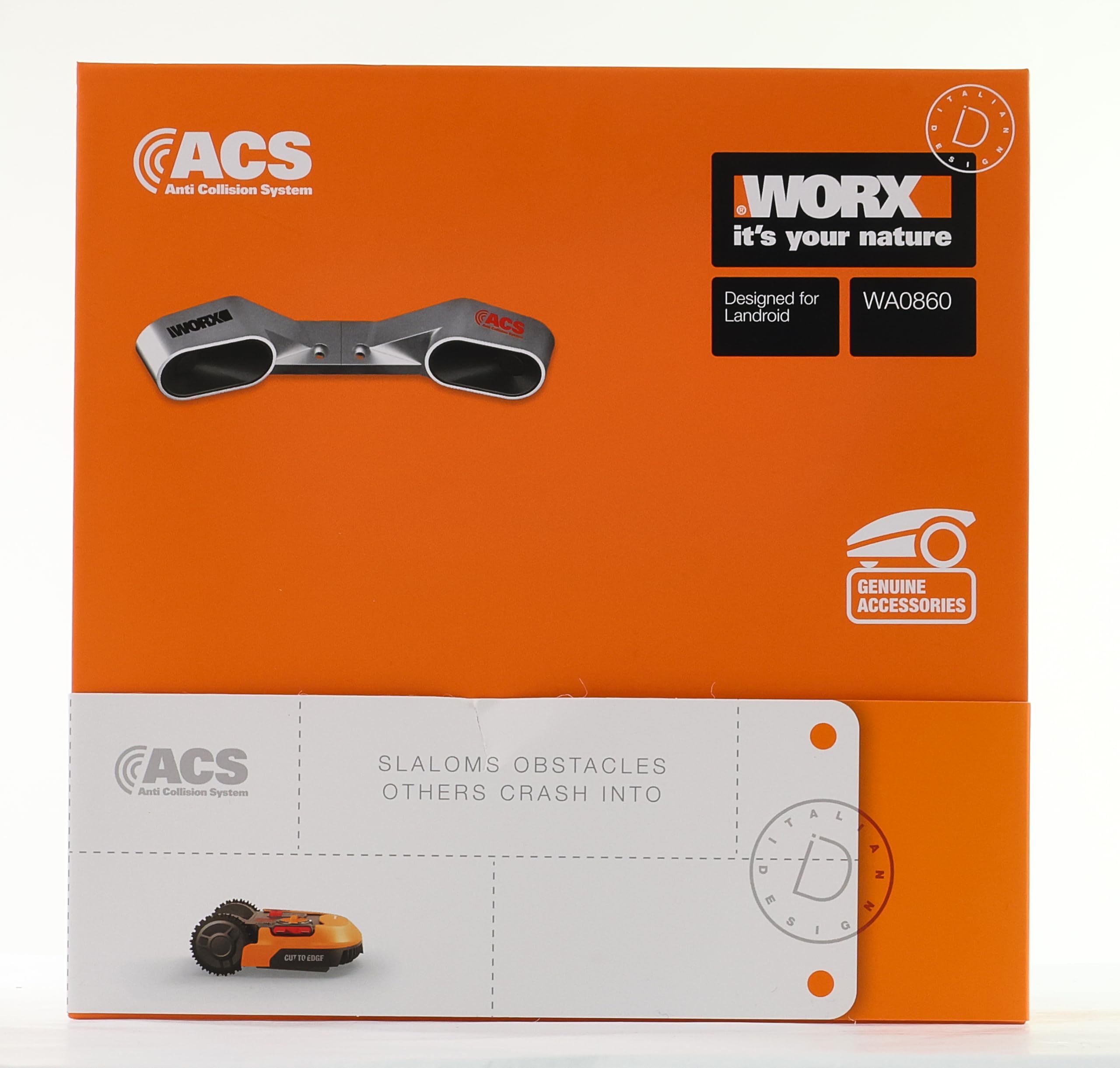 WORX WA0860 Landroid Module Collision Sensor ACS - Obstacle Avoidance - Compatible with all new Landroid models from 2019 (Not for Landroid Vision) - Color Silver 