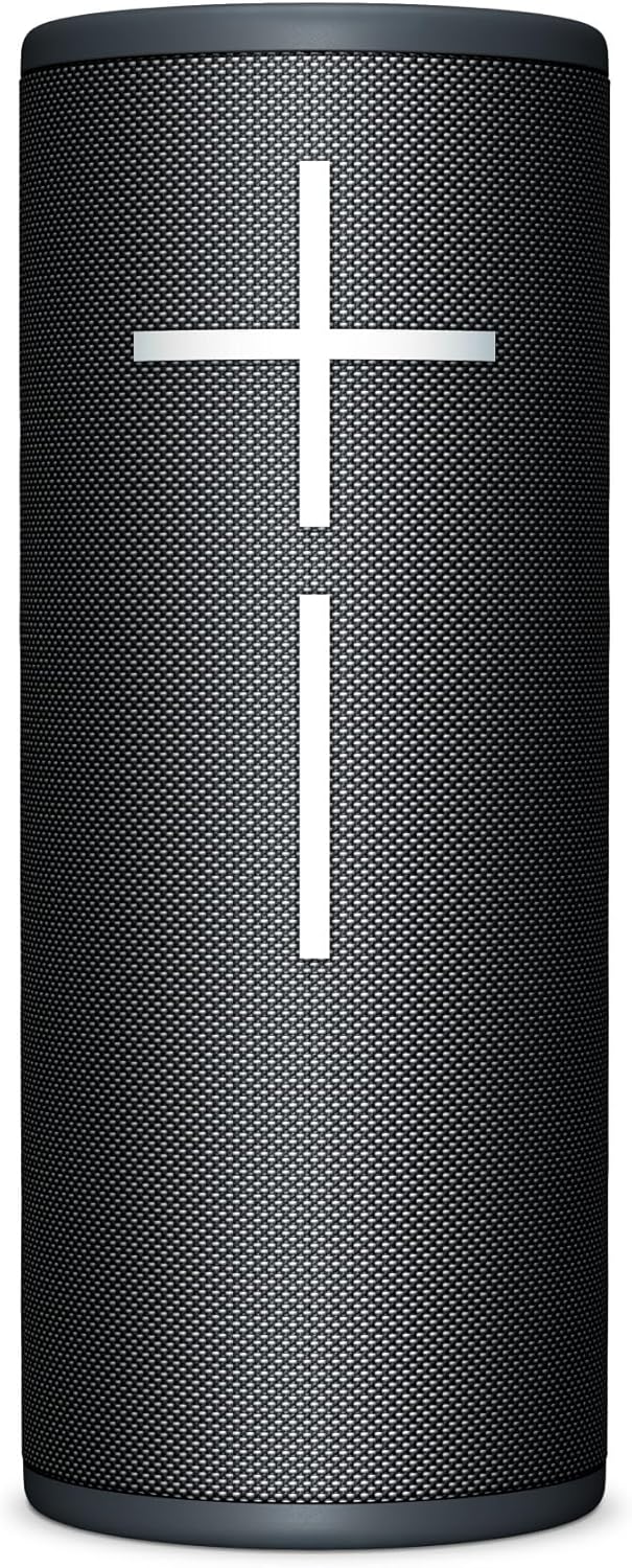 Ultimate Ears Boom 4 – portable, waterproof, and swimmable Bluetooth speaker with powerful, immersive, crystal-clear 360-degree sound, 15-hour battery life, and 45m range – Black